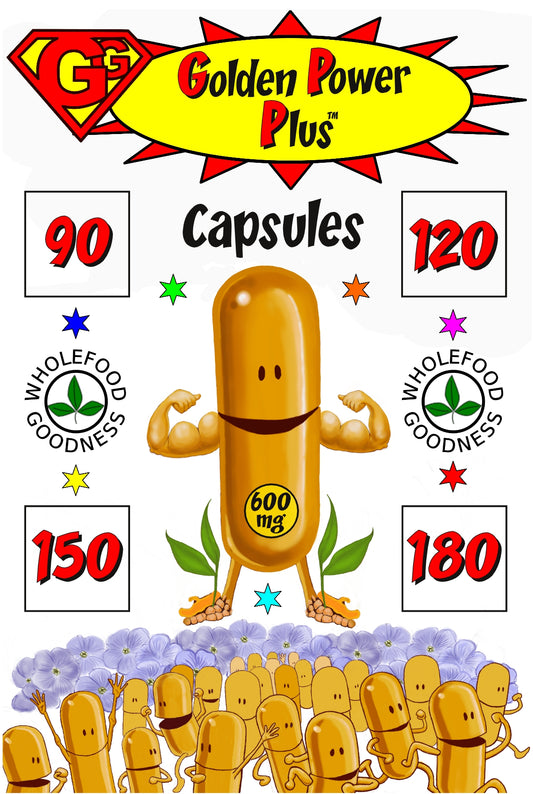 GG GOLDEN POWER PLUS™ CAPSULES Turbo-charged turmeric supplement!